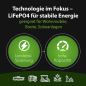 Preview: Technologie im Fokus - Lifepo4 für stabile Energie, geeignet  für Wohnmobile, Boote, Solaranlagen - konstante Spannung - hohe Kapazität