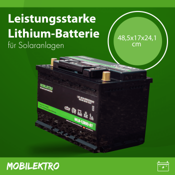 Leistungsstarke Lithium Batterie für Solar, Wohnmobil, Caravan, Camper