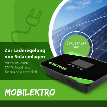 MOBILEKTRO® MSC-30C MPPT Solar Laderegler 12V/24V - 30A Laderegler für maximale Effizienz 100V - Bluetooth